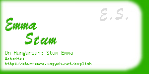 emma stum business card